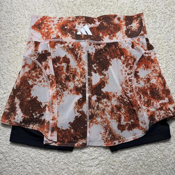 adidas Red Paris Tennis Match Skirt SMALL NWT / msrp 75 - Picture 4 of 5